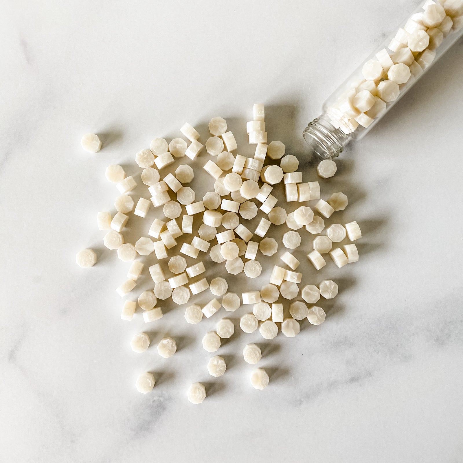 Pearl White Wax Beads